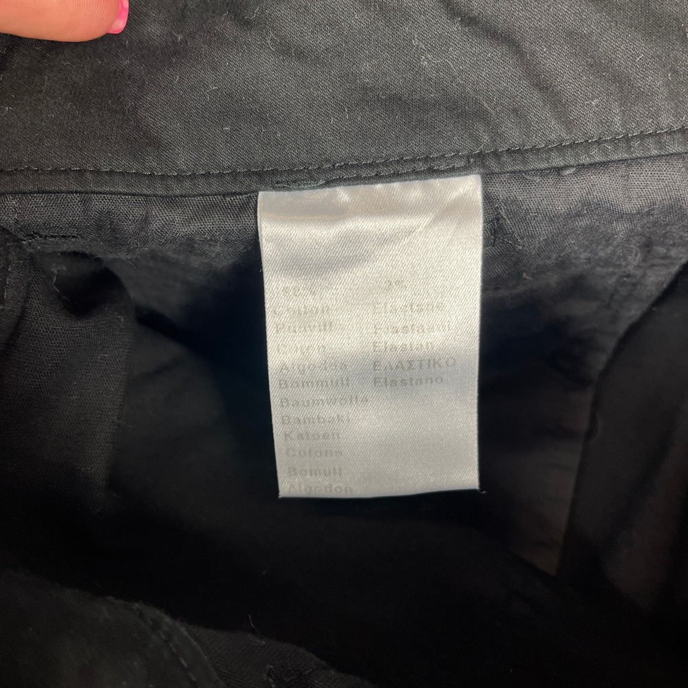 Burberry Golf Womens Black Knee Length Bermuda Shorts Logo Size USA 12 UK 16 - Picture 12 of 13